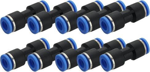 Push to Connect Air Line Fittings Tube tee 1/4" Od Air Line Union 3 Ways Push Fit Fittings Tube Push Air Fitting Air Quick Connect Fittings (5 Pack tee) in Saudi Arabia
