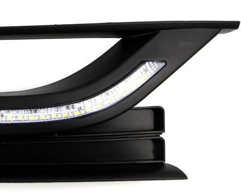 إطار مصباح الضباب LED DRL لسيارة Volkswagen VW Passat B7 2012 2013 2014 2015 المصد الأمامي للقيادة ضوء النهار الجري مع إشارة الانعطاف in Saudi Arabia
