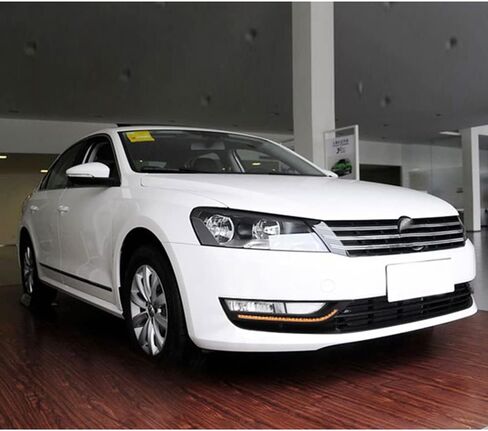 إطار مصباح الضباب LED DRL لسيارة Volkswagen VW Passat B7 2012 2013 2014 2015 المصد الأمامي للقيادة ضوء النهار الجري مع إشارة الانعطاف in Saudi Arabia