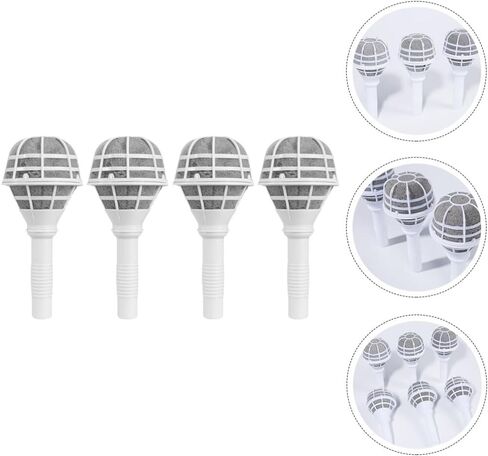 housoutil 4pcs عقد ترتيبات الزهور الاصطناعية المجففة Torus باقة الزهور حامل ترتيب الزهور مجموعة رغوة خمر ديكور الزفاف ديكور اليد DIY الزفاف البلاستيك الزهور مقبض العروس in Kuwait