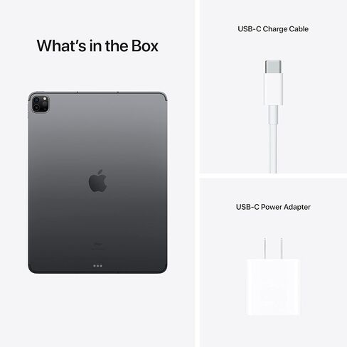 2021 Apple iPad Pro (12.9-inch, Wi‑Fi + Cellular, 256GB) - Space Gray (Renewed Premium) in Saudi Arabia