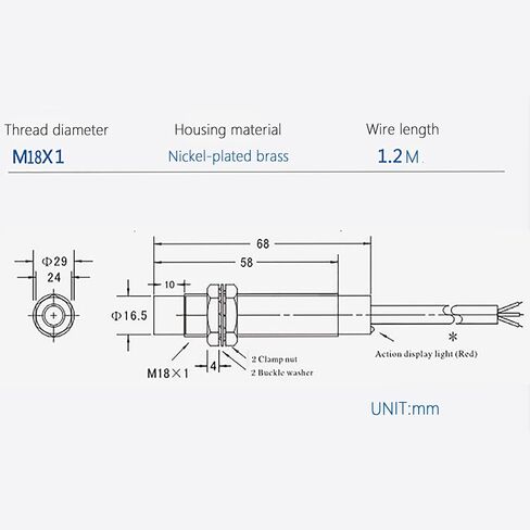 5 قطعة LJ18A3-8-Z/بواسطة لا عادة مفتوحة مستشعر القرب الاستقرائي التبديل PNP DC6V-36V M18 3 سلك كاشف 8 مللي متر in Saudi Arabia