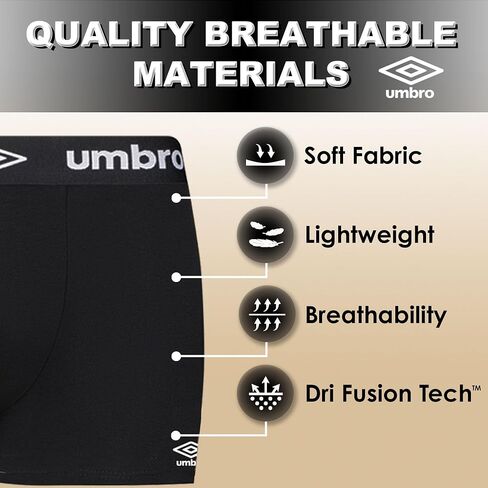 Umbro Mens Boxer Briefs Breathable Cotton Underwear for Men - 6 Pack Cotton Stretch Mens Underwear (Medium, Lime/Teal/Blue) in Saudi Arabia