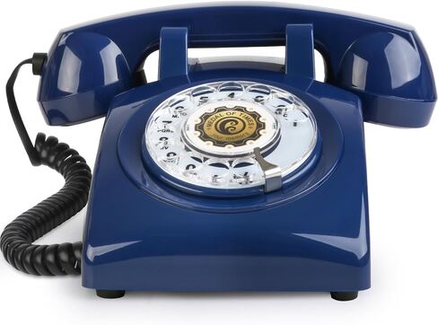 Retro Rotary Phone 1960s Vintage Rotary Dial Phone Old Landline Retro Phones with Mechanical Ringer for for Home, Office, Desk in Saudi Arabia