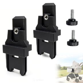 طقم موصل محول عربة الأطفال، متوافق مع سرير UPPAbaby V1 V2 V3 وإطار عربة الأطفال Nuna Mixx Next، محول سرير سهل التركيب، عبوتان، أسود in Kuwait