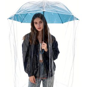 RainPod Transparent Umbrella Rain Cover, Clear PE Material, Full Body Protection with Side Entry Door. - 4 units per set. in Kuwait