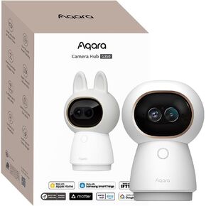 محور كاميرا Aqara 4K UHD ثنائي العدسات G350، كاميرا أمان داخلية تكبير 9X، دوران وإمالة 360 درجة، تتبع تلقائي بالذكاء الاصطناعي، التعرف على الوجه/الإيماءات، يعمل مع Apple HomeKit، Alexa، Google Home، SmartThings in Kuwait