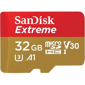 بطاقة SANDISK Extreme microSD UHS-I سعة 64 جيجابايت - سرعة قراءة تصل إلى 170 ميجابايت/ثانية وسرعة كتابة 80 ميجابايت/ثانية، فيديو 5.3K، فيديو 4K UHD، أداء عالي لكاميرات الحركة والطائرات بدون طيار وأجهزة Android - SDSQXH9-064G-GZ6MA in Kuwait
