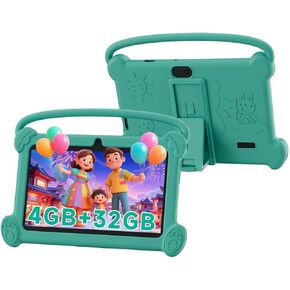 Kids Tablet 7 inch 3-9 for Kids,32GB ROM Toddler with Shockproof Case,Kids Android Software Installed Netflix,YoutTube, aiwawa Apps Parent Controls,Dual Camra, WiFi,FM, GPS (Pink) in Kuwait