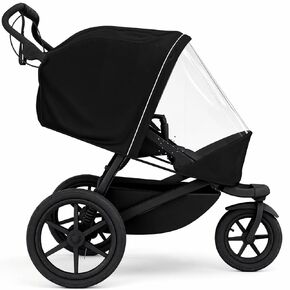 غطاء المطر يناسب عربة الأطفال الفردية Thule Urban Glide 3، عربة الأطفال المقاومة للماء والرياح مع نافذة بسحاب، وفتحات تهوية قابلة للتنفس، وشرائط عاكسة وحقيبة تخزين، واقي لجميع المواسم in Kuwait
