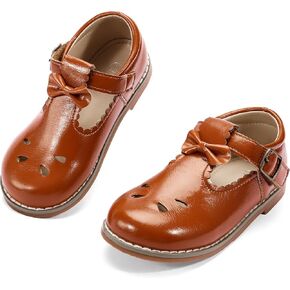 Toddler Little Girl Classic Mary Jane Uniform Shoes T-Strap Ballet Dress Flats for Girl Party Wedding School Shoes in Saudi Arabia