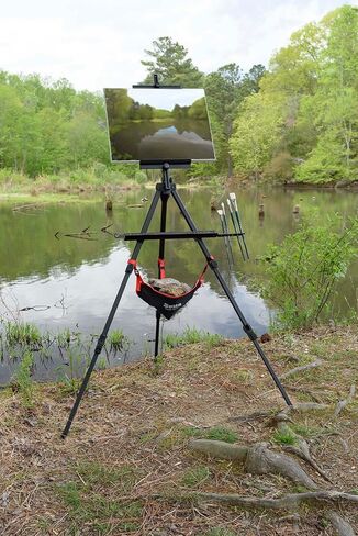 حقيبة Soho Urban Artist Stone للحامل ثلاثي القوائم أو الحامل - الوزن والثبات أو تخزين اللوازم - مطلية بالبولي فينيل كلوريد، سهلة التنظيف - طلاء هواء بلين، ملحقات التصوير الفوتوغرافي (عبوة من قطعتين) in Kuwait