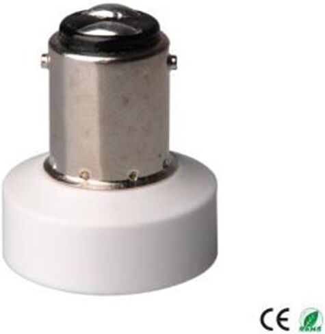 E-Simpo® 10-Pack BA15D to E12 Adapter,BA15D to E12 Lamp Base Converter,PBT, Z1088 in Kuwait