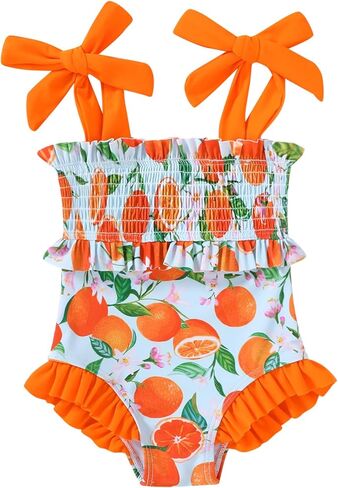 YOUNGER TREE Toddler Girl Swimsuit Baby One Piece Swimwear Summer Beach Bathing Suit for Girls in Kuwait