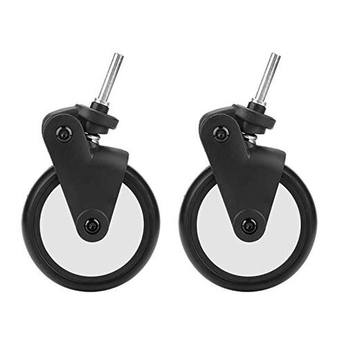 Stroller Wheels Replacement Universal, Baby Strollers Rubber Wheels Accessories for Yoya/Vovo Wheel Kids Carriage with Tools(Front Wheels) in Kuwait