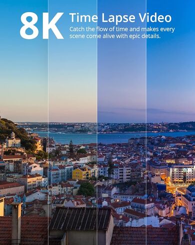 AKASO Brave 8 4K60FPS Action Camera with 64GB Card, 48MP Photo Waterproof Underwater Camera with SuperSmooth Stabilization Touch Screen Sports Camera with 5X Zoom 8X Slo-mo Remote Control in Kuwait