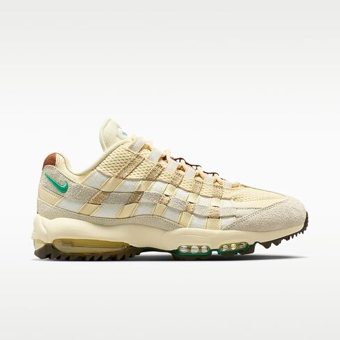Nike Air Max 95 Golf 'Waste Management Open' Shoes (IB6895-100, Coconut Milk/Sail/Summit White/Stadium Green) in Kuwait
