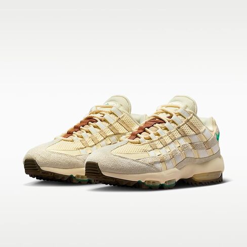 Nike Air Max 95 Golf 'Waste Management Open' Shoes (IB6895-100, Coconut Milk/Sail/Summit White/Stadium Green) in Kuwait