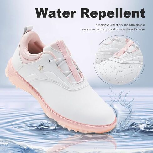 ULTIANT Women Golf Shoes Waterproof Spikeless Indoor Golf Sneakers Outdoor Non-Slip Sport Size 5-10 in Saudi Arabia