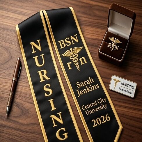 Custom Graduation Stole for Class of 2026 Personalized Unisex Graduation Sash Unique Gifts for Him Her in Saudi Arabia