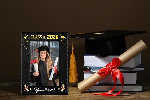 فئة من 2026 إطار صورة إطار صورة التخرج 2026 إطار صورة التخرج من الجلد الأسود من الجلد الأسود في المدرسة الثانوية هدايا التخرج لابنة ابن هدايا التخرج لقد فعلت ذلك in Kuwait