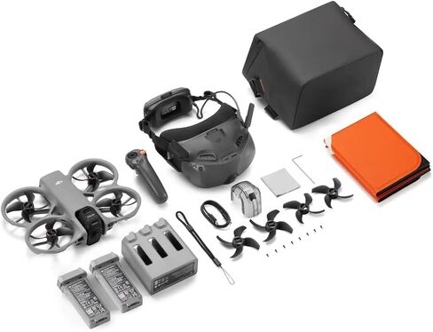 مجموعة DJI Avata 360 Motion Fly More Combo، طائرة بدون طيار 360 درجة مع تصوير 1 بوصة 8K 360 درجة، كاميرا بدون طيار 360 درجة مع واقي المروحة. تشتمل على Goggles N3 وRC Motion 3 للتحكم البديهي في الحركة، وخطة رعاية مدينة نيويورك لمدة عام والمزيد in Kuwait