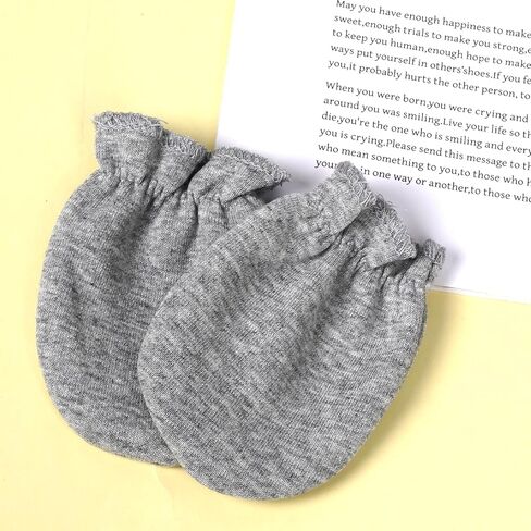 phnydreg 8 Packs Newborn Baby Mittens Infant Scratch Gloves Elastic Wrist Gloves for 0 to 6 Months Girls Boys Baby Shower Gifts in Kuwait