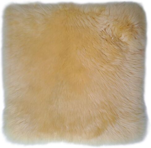 Medical Sheepskin Seat Pad | 100% Natural Wool Cushion for Wheelchair, Office Chair & Car Seat | Relieves Pain and Discomfort | Soothes Skin and Tailbone | Ultra Soft Luxury | Washable | 17" x 17" in Kuwait