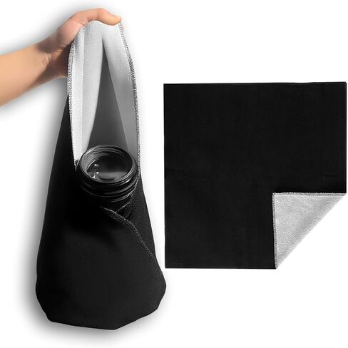 Self-Adhesive Camera Lens Wrap, 17.7''×17.7'' Anti-Scratch Protective Cloth, Washable Lens Pouch for DSLR Cameras & Phone Accessories in Kuwait