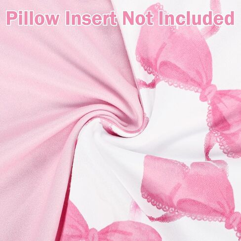 Nursing Pillow Cover 2 Pack, Stretchy Breastfeeding Pillow Covers, Removable Feeding Pillowcase for Newborn, Ultra Soft Nursing Pillow Slipcover for Baby Girls Boys, Pink Bow in Saudi Arabia