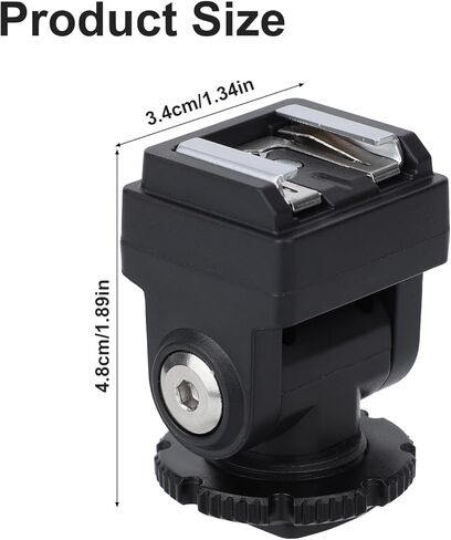 Hot Shoe Riser Adapter, Universal Hot Shoe Extender Camera Accessory to Raise Flash Height Avoid Lens Shadow for Godox IM20/IM30 Mini Flash Ulanzi SL01 Zeniko ZF04 ZF08 in Kuwait