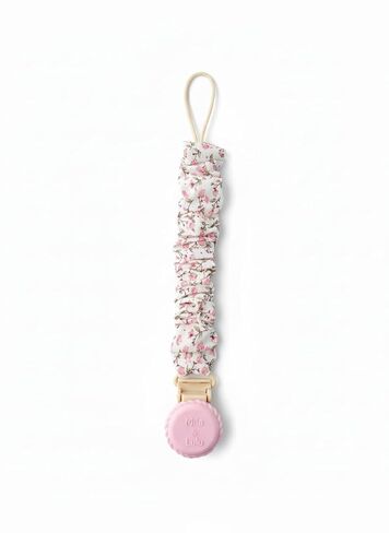 Muslin Cotton Pacifier Clips - Metal-Free, Lightweight and Secure Pacifier Holder for Babies (Ballerina Fleur) - Mila & Lulu in Kuwait
