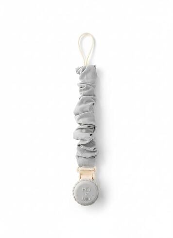 Muslin Cotton Pacifier Clips - Metal-Free, Lightweight and Secure Pacifier Holder for Babies (Ballerina Fleur) - Mila & Lulu in Kuwait