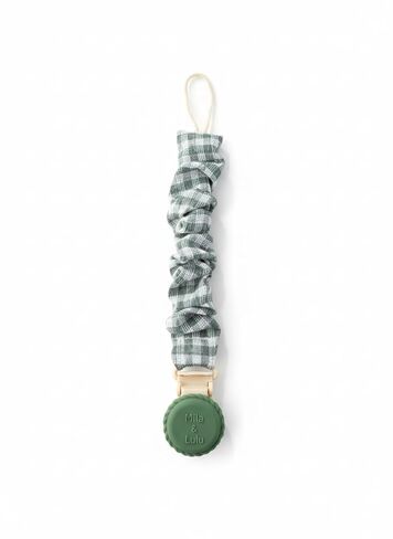Muslin Cotton Pacifier Clips - Metal-Free, Lightweight and Secure Pacifier Holder for Babies (Ballerina Fleur) - Mila & Lulu in Kuwait
