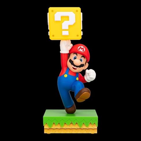 Paladone Super Mario Diorama Light - مصباح يعمل بالضغط مقاس 35 سم مع 3 إعدادات سطوع وصوت رسمي، وغرفة نوم تعمل بمنفذ USB وديكور غرفة الألعاب - هدية نينتندو القابلة للتجميع in Kuwait