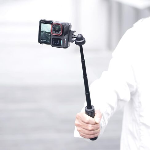 MAXCAM Compatible with Mini Selfie Extension PolePortable Tripod Vlog Desk Stand Accessories for Insta360 Sports Camera Ace Pro 2 1 in Kuwait