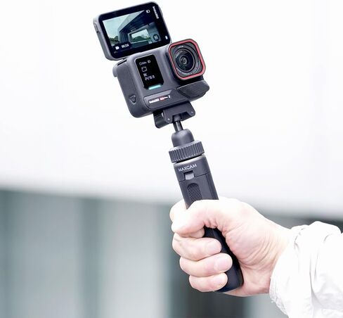 MAXCAM Compatible with Mini Selfie Extension PolePortable Tripod Vlog Desk Stand Accessories for Insta360 Sports Camera Ace Pro 2 1 in Kuwait