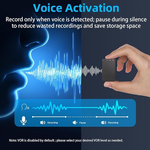 64GB Digital Voice Recorder with 150Hrs Battery, ​​Tonnlog 1536Kbps HD Voice Activated Recorder with Al-Intelligent Noise Reduction​​, Recording Device for Lectures Interviews Meetings Classes in Saudi Arabia