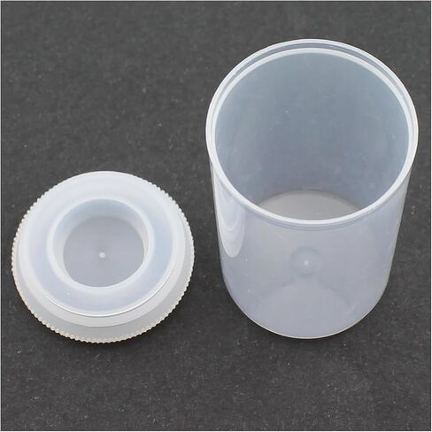RLECS 25PCS 33x54mm PP Plastic Film Canister Small Item Storage Jar with Lid for Storing Sewing Supplies/Components Mixed Pigments Candy Dispenser in Kuwait