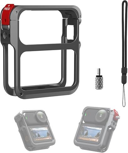 Osmo Nano Metal Cage, Upgrade Aluminum Alloy Protective Frame for DJI OSMO Nano Accessories, with Quick Release Mount Adapter, Cold Shoe and a 1/4"-20 Threaded Hole for Vlog Biking Travel Shooting in Kuwait