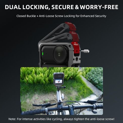 Osmo Nano Metal Cage, Upgrade Aluminum Alloy Protective Frame for DJI OSMO Nano Accessories, with Quick Release Mount Adapter, Cold Shoe and a 1/4"-20 Threaded Hole for Vlog Biking Travel Shooting in Kuwait