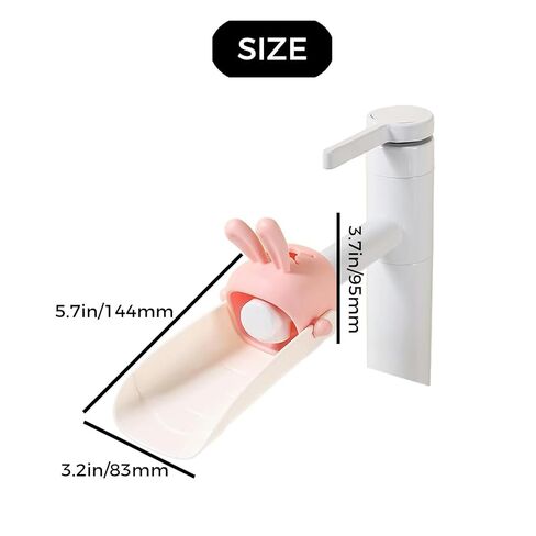 4pcs Cute Cartoon Faucet Expander Children's Rabbit U-Shaped Widening Faucet Expander Bathroom Kitchen Faucet Splash Proof Sink (Pink/Orange/Yellow/Green) in Kuwait
