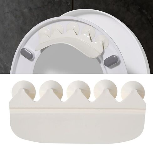 Toilet Splash Guard Pee Deflector with Strong Suction Cups – Urine Guard Prevents Pee Leaks 5 Large Suction Cups with Center Extension Rib | Pee Shield for Kids, Potty Training & Adults (1, 7x3.3inch) in Saudi Arabia