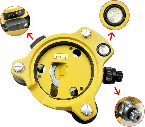 Tribrach القياسي مع هبوط بصري لمسح Topcon Tribrach لحامل ثلاثي القوائم للمحطة الإجمالية، خيط 5/8 بوصة in Kuwait
