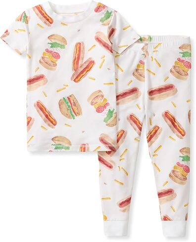 Burt's Bees Baby Unisex-Baby Honeysoft™ Lyocell Pajamas - Tee and Pant 2-piece PJ Set, Snug Fit PJs, Sizes 12M-12Y in Saudi Arabia