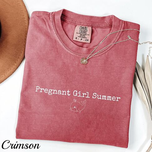 Pregnant Girl Summer Shirt – Maternity Beach Tee with Whale – Cute Summer Pregnancy T-Shirt – Blue Jean Baby Announcement Shirt in Kuwait