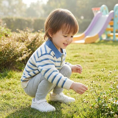 Toddler Baby Boy Striped Knit Sweater Fall Shirt Pullover Long Sleeve Knitted Sweatshirt in Kuwait
