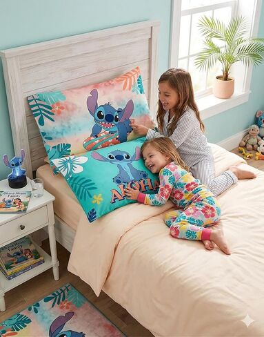 Lilo & Stitch Pillowcase 2 Piece Set Island Design Microfiber Standard Size Pillow Covers for Kids Bedroom & Nursery in Kuwait