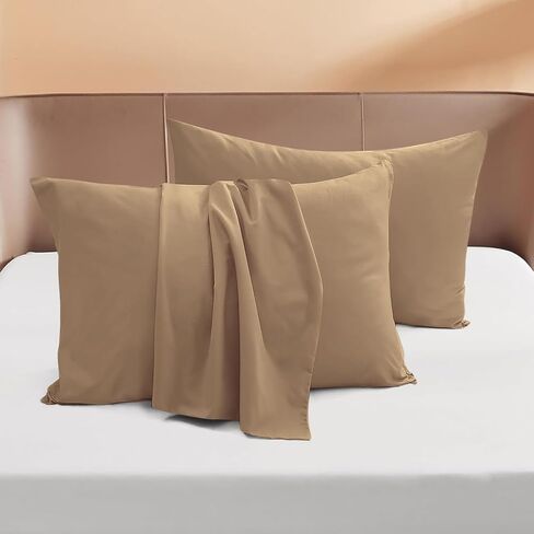 Toddler Travel Pillowcases - 16 x 22 Inches Egyptian Cotton Envelope Closure 600 Thread Count Set of 2 Soft and Cozy Travel Pillowcases Nursery Pillow Cases Wrinkle & Fade Resistant - Dark Gray in Kuwait