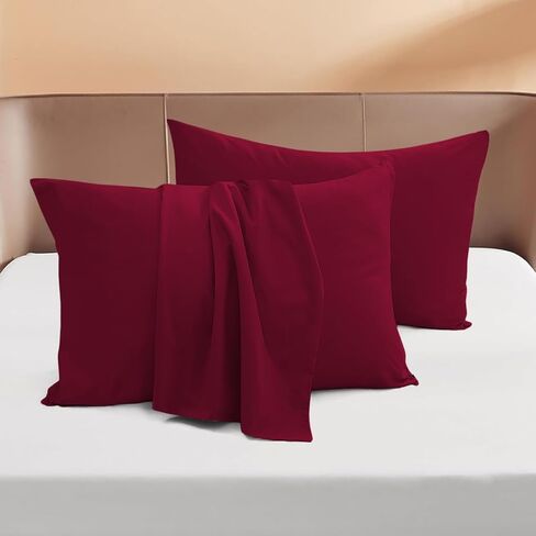Toddler Travel Pillowcases - 16 x 22 Inches Egyptian Cotton Envelope Closure 600 Thread Count Set of 2 Soft and Cozy Travel Pillowcases Nursery Pillow Cases Wrinkle & Fade Resistant - Dark Gray in Kuwait